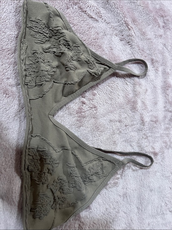 unknown Other - Women’s Light Brown Lace Triangle Bralette